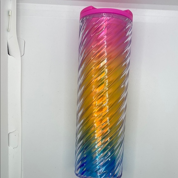 Starbucks Multicolor Tumbler with Pink Top - Picture 10 of 12